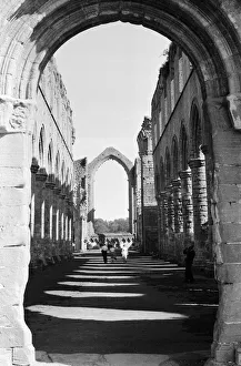 National Trust Prints: Fountains Abbey, one of the largest and best preserved ruined Cistercian monasteries in