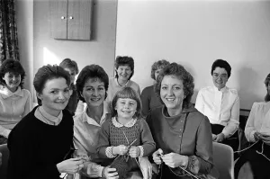 Knitting Prints: Four-year-old Ruth Malton gets the needles clicking to raise money for a specialist