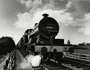 Derbyshire Prints: A Fowler Class Somerset & Dorset Joint Railway 7F locomotive at the Midland Railway