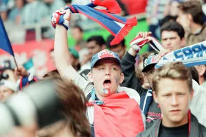 00952 Prints: France 3-1 Bulgaria, Euro 1996 Group B match at St James Park, Newcastle