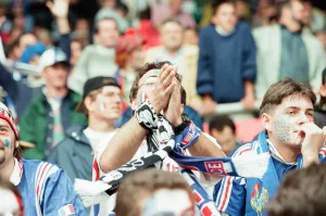 00952 Prints: France 3-1 Bulgaria, Euro 1996 Group B match at St James Park, Newcastle