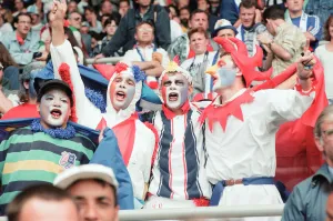 00952 Prints: France 3-1 Bulgaria, Euro 1996 Group B match at St James Park, Newcastle