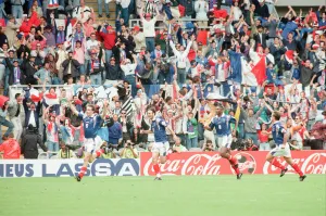 00952 Prints: France 3-1 Bulgaria, Euro 1996 Group B match at St James Park, Newcastle