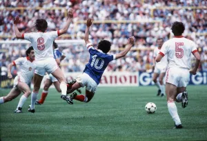 France v Czechoslovakia World cup 1982 Antonin Panenka (8