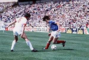 France v Czechoslovakia World Cup 1982 football Didier Six of France