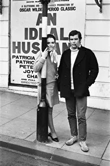 Frances Nicholson and Neville Hughes outside the Alhambra Theatre, Bradford