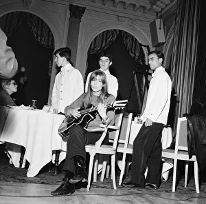 Francoise Hardy, french singer pictured rehearsing her cabaret show for a three week