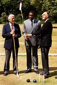 Polo Prints: Frank Bruno Boxer learns how to play polo with Major Ron Ferguson