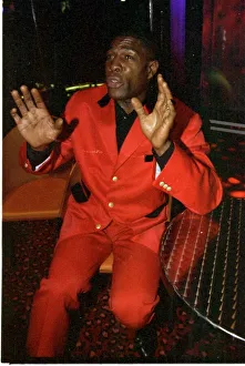 Frank Bruno former boxer at nightclub in Leeds November 1997 Frank Bruno