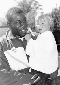 00131 Prints: Frank Bruno Boxing holds Nicola Fox to help raise money for a Childrens Charity