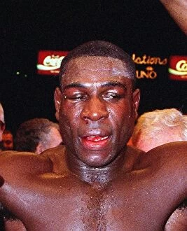 Images Dated 4th September 1995: Frank Bruno after his World title fight against Oliver McCall For The WBC heavyweight