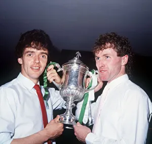 Frank McGarvey & Davie Provan with Scottish Cup May 1985