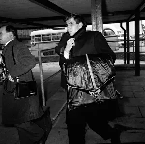 Frank Sinatra Jnr arriving at London Airport January 1964