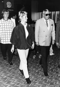 Frank Sinatra passing through heathrow on his way to New York by concorde