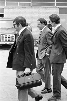 Frank Sinatra, pictured at London Gatwick Airport heading for Nice