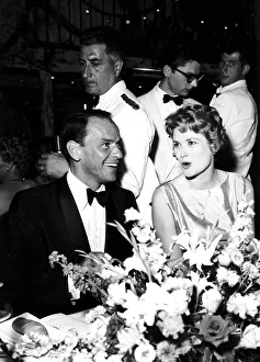 00065 Prints: Frank Sinatra and Princess Grace of Monaco in a party in a club in Monte Carlo