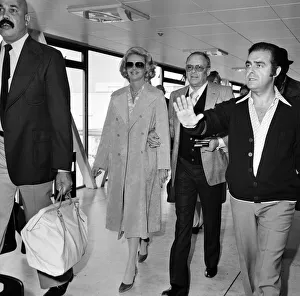 Security Prints: Frank Sinatra and wife Barbara, London Heathrow Airport, Sunday 17th September 1978