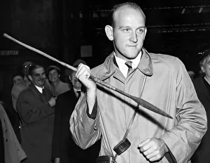 00191 Prints: Frank Tyson Cricket Northamptonshire and England Cricketer A©Mirrorpix