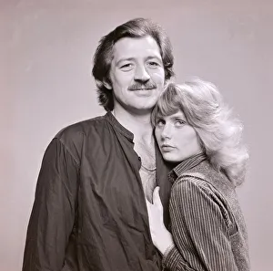 01518 Prints: Frank Worthington ex England and Bolton Wanderers footballer seen here with his wife
