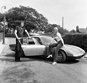 Frank Worthington Huddersfield fooballer seen here withnhis girlfriend Vicki