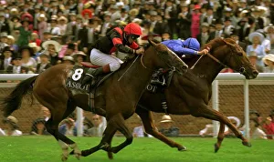 Racehorse Prints: Frankie Dettori Jockey wins the Queen Anne Stakes on Allied Forces with Centre Stalls a