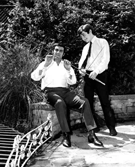Frankie Vaughan Singer with his 14 year old son David
