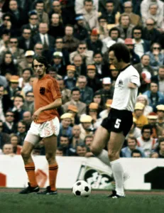 Franz Beckenbauer (West Germany) in World Cup Final against Holland the final