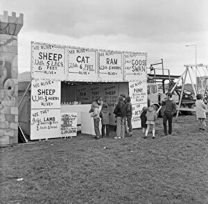 01515 Collection: Freaks sideshow at Silcocks Fair at Skelmersdale 17th May 1973