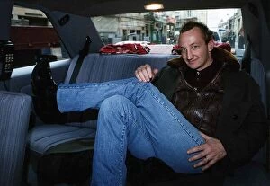 Images Dated 9th May 1989: Freddie Englund actor sitting in back of car