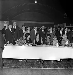 Freddie Foreman (L) at the 2II club in Balham with his wife and Bookmaker Mick Reagan (2
