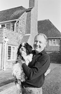 Freddie Laker relaxes at his luxury farmhouse home in Chailey