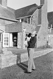 Freddie Laker relaxes at his luxury farmhouse home in Chailey