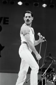 One Man Only Prints: Freddie Mercury, lead singer of British rock group Queen