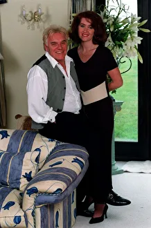 Freddie Starr Comedian / Actor June 98 At home with his wife Donna