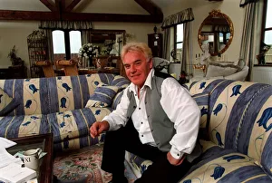 Freddie Starr Comedian / Actor June 98 Sitting on blue