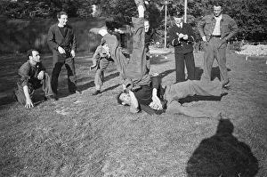 01462 Prints: Free French Sailors and Naval Commandos train in unarmed combat at their their barracks