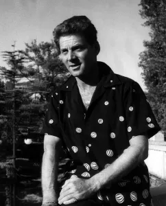 Shirts Prints: French actor Jean Pierre Aumont attends the Venice Film Festival August 1953