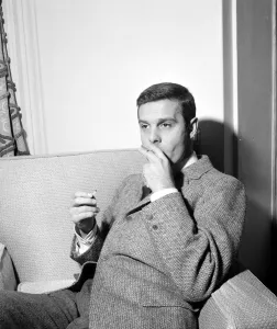 French actor Louis Jourdan March pictured at Claridges Hotel in London - he is in