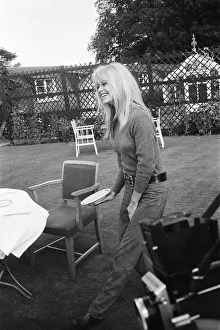 00506 Prints: French actress Brigitte Bardot on location in Scotland during filming of her latest movie