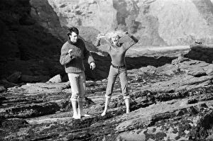 00506 Prints: French actress Brigitte Bardot on location in Scotland during filming of her latest movie