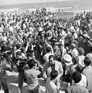 01125 Prints: French actress Brigitte Bardot pictured at the Venice Film Festival. September 1958