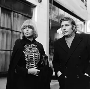 Movie Prints: French film actress Brigitte Bardot in Central London on a shopping spree in Carnaby