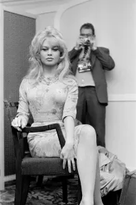 French film actress Brigitte Bardot in England to make a new film