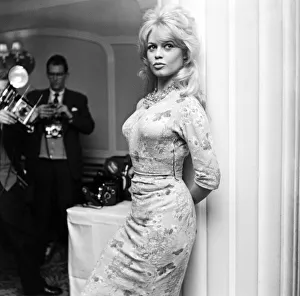 French film actress Brigitte Bardot in England to make a new film