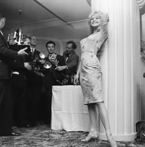 French film actress Brigitte Bardot in England to make a new film