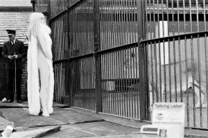 French film actress Brigitte Bardot on location at London Zoo during filming of her
