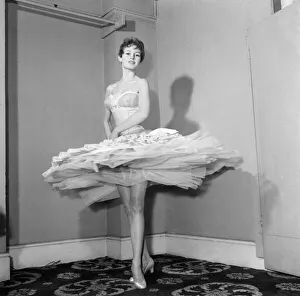Ballerina Prints: French film actress Brigitte Bardot who stars in the new film Doctor At Sea