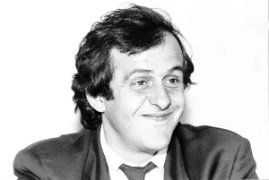 French football coach and former player Michel Platini February 1992