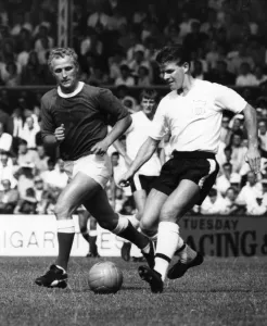 Fulham v Everton league match at Craven Cottage August 1966