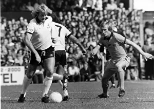 Fulham v Wolverhampton Wanderers league match at Craven Cottage September 1976